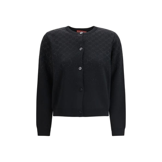 Gucci Black Wool Cardigan