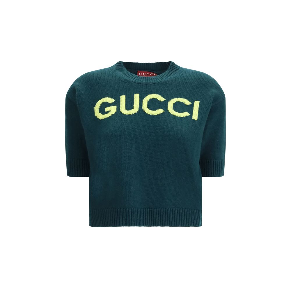 Gucci Bicolor Wool Top - Élégance et Confort pour Femmes