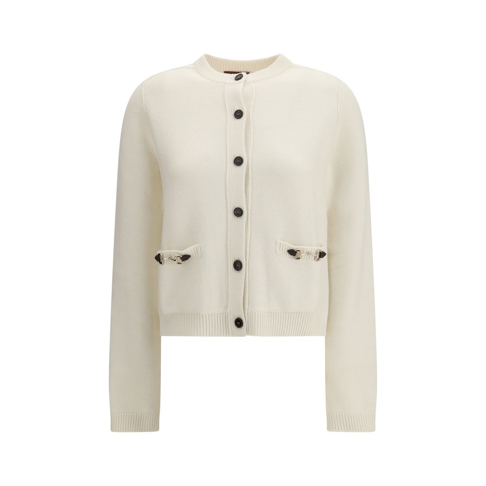 Gucci Beige Wool Cardigan - Luxe et Élégance Intemporelle