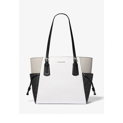 Michael Kors White Canvas Tote Bag