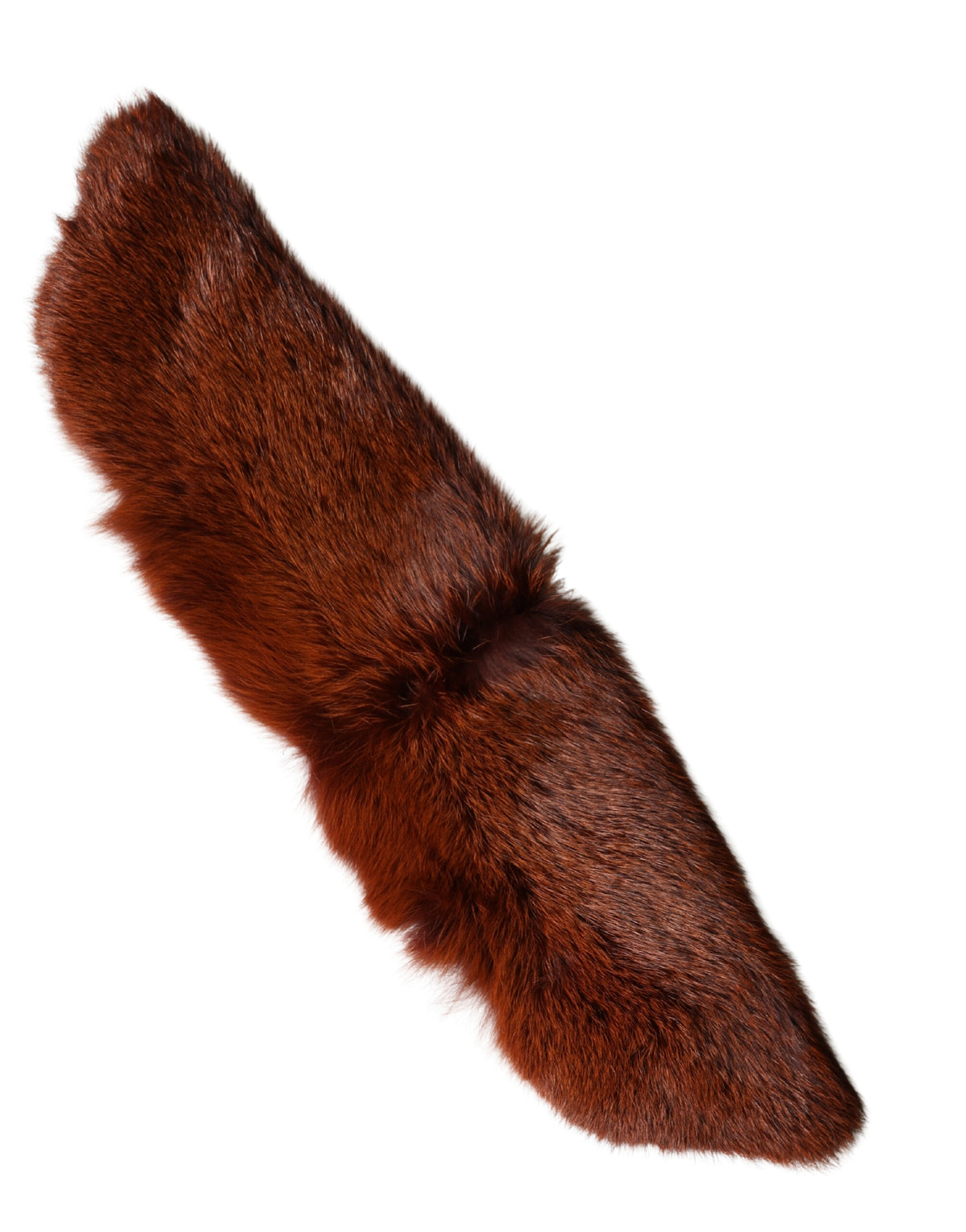 Dolce & Gabbana Brown Mink Fur Collar Neck Wrap Scarf