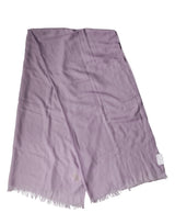 Brunello Cucinelli Purple Cashmere Silk Fringe Wrap Scarf