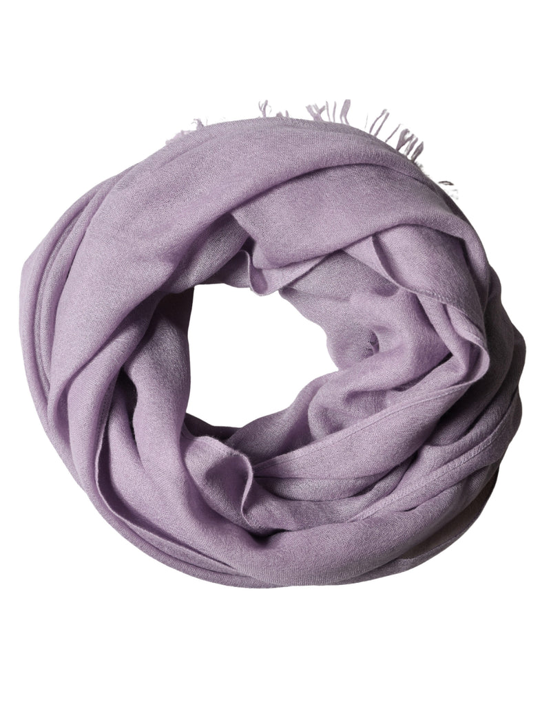 Brunello Cucinelli Purple Cashmere Silk Fringe Wrap Scarf