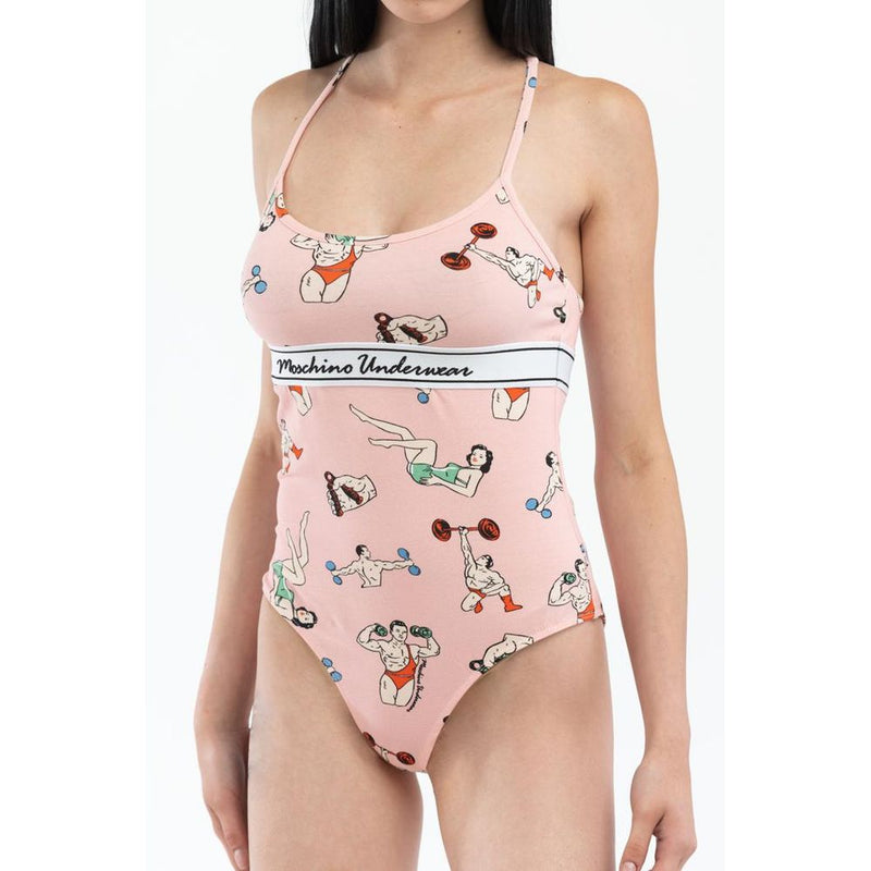 Moschino Pink Cotton Bodysuit - Chic and Versatile