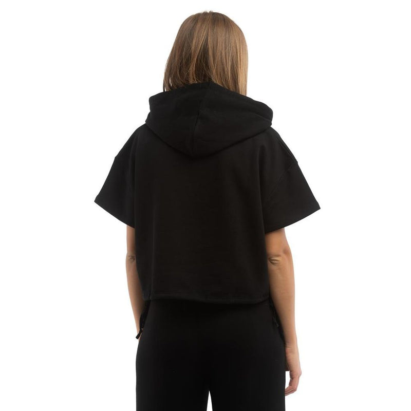 Moschino Black Cotton Sweatshirt - Chic Comfort for Women