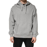 Sweat-shirt à capuche gris en coton Dolce &amp; Gabbana