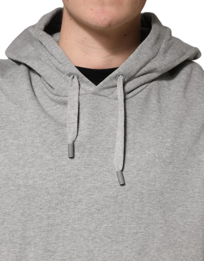 Dolce & Gabbana Grijs Katoenen Sweatshirt met capuchon