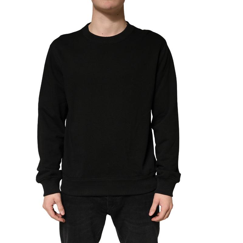 Pull Dolce &amp; Gabbana noir en coton à col rond