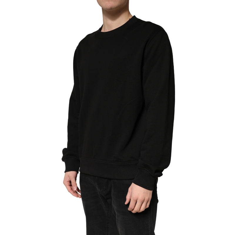Pull Dolce &amp; Gabbana noir en coton à col rond