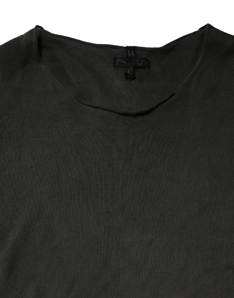Pull Dolce &amp; Gabbana noir en coton à col rond