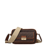 Michael Kors Brown Fabric Crossbody Bag - Chic & Versatile