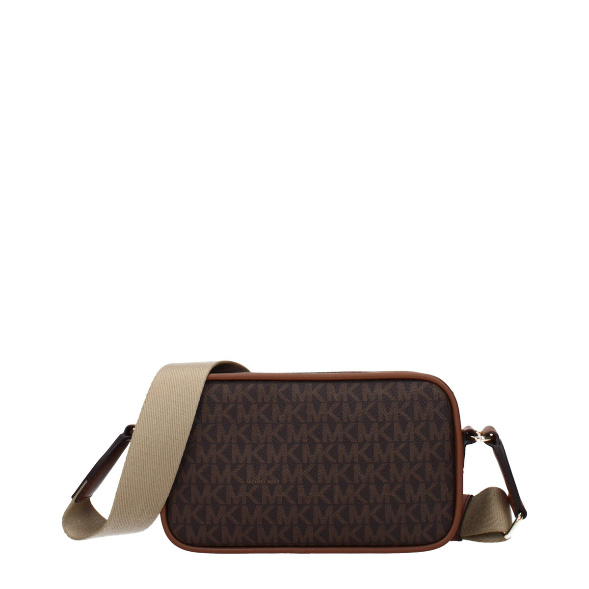 Michael Kors Brown Fabric Crossbody Bag - Chic & Versatile