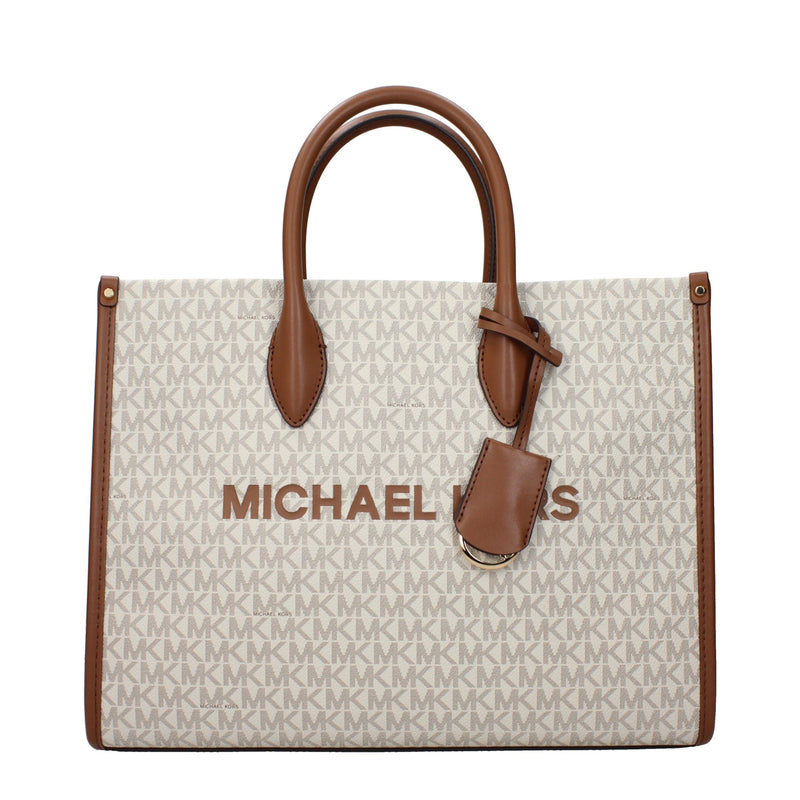 Michael Kors Beige Fabric Handbag - Chic and Versatile Accessory