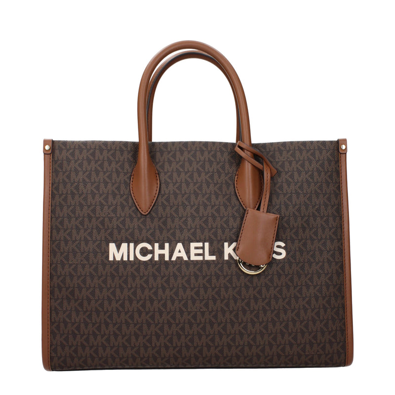Michael Kors Brown Fabric Handbag - Chic & Versatile Accessory