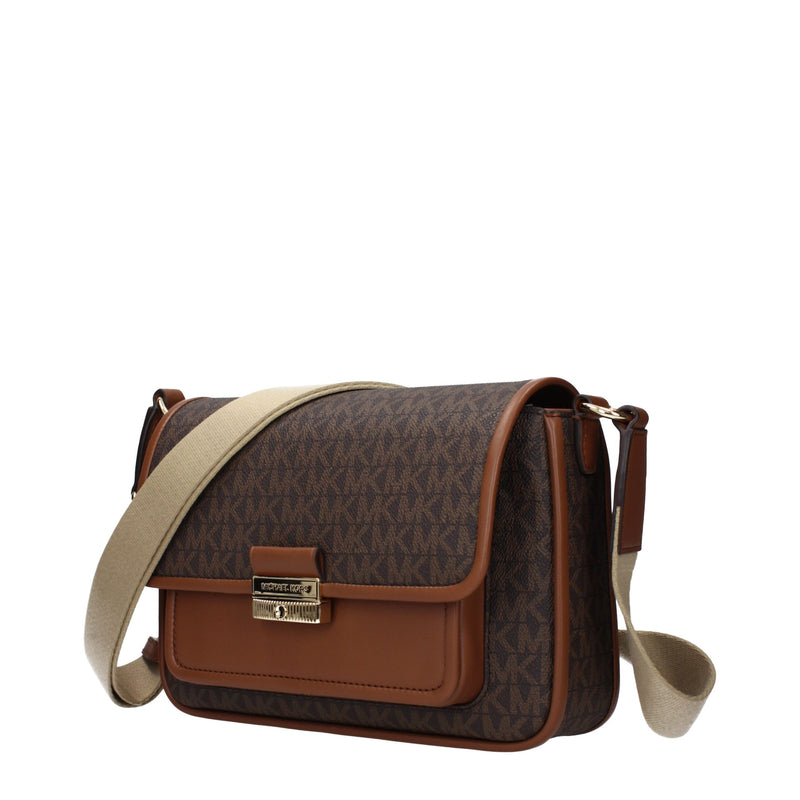 Michael Kors Brown Fabric Crossbody Bag - Stylish & Functional