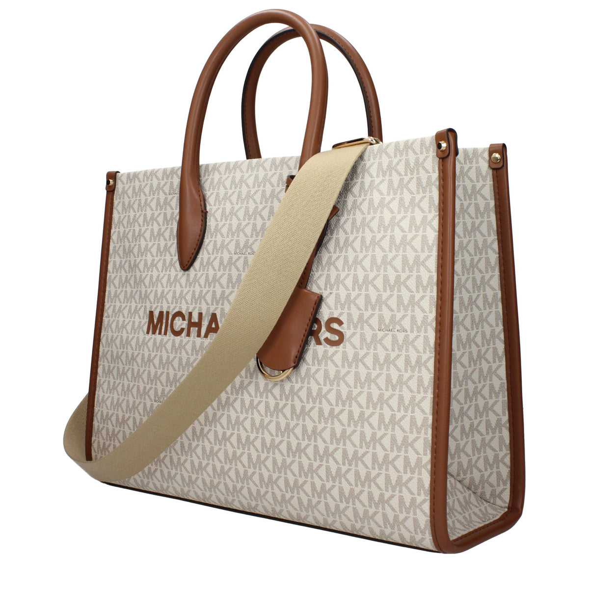 Michael Kors Beige Fabric Handbag - Élégance et Polyvalence