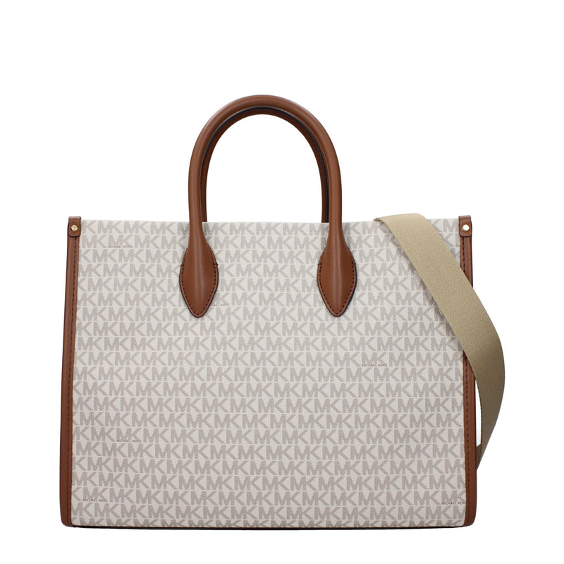 Michael Kors Beige Fabric Handbag - Chic and Versatile Accessory