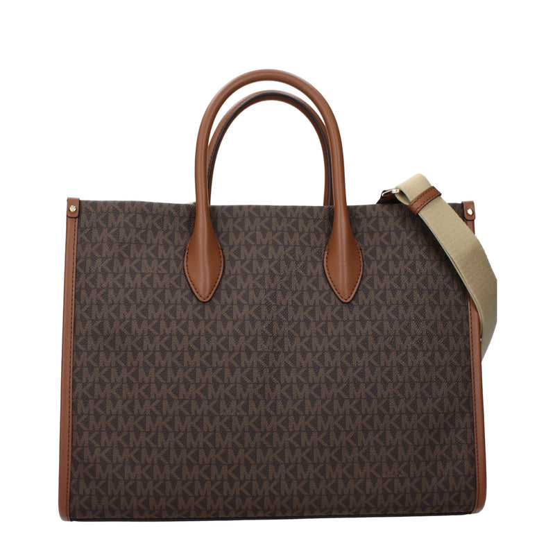 Michael Kors Brown Fabric Handbag - Chic & Versatile Accessory