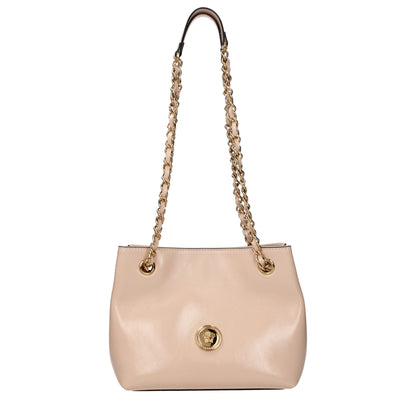 Versace Pink Leather Shoulder Bag