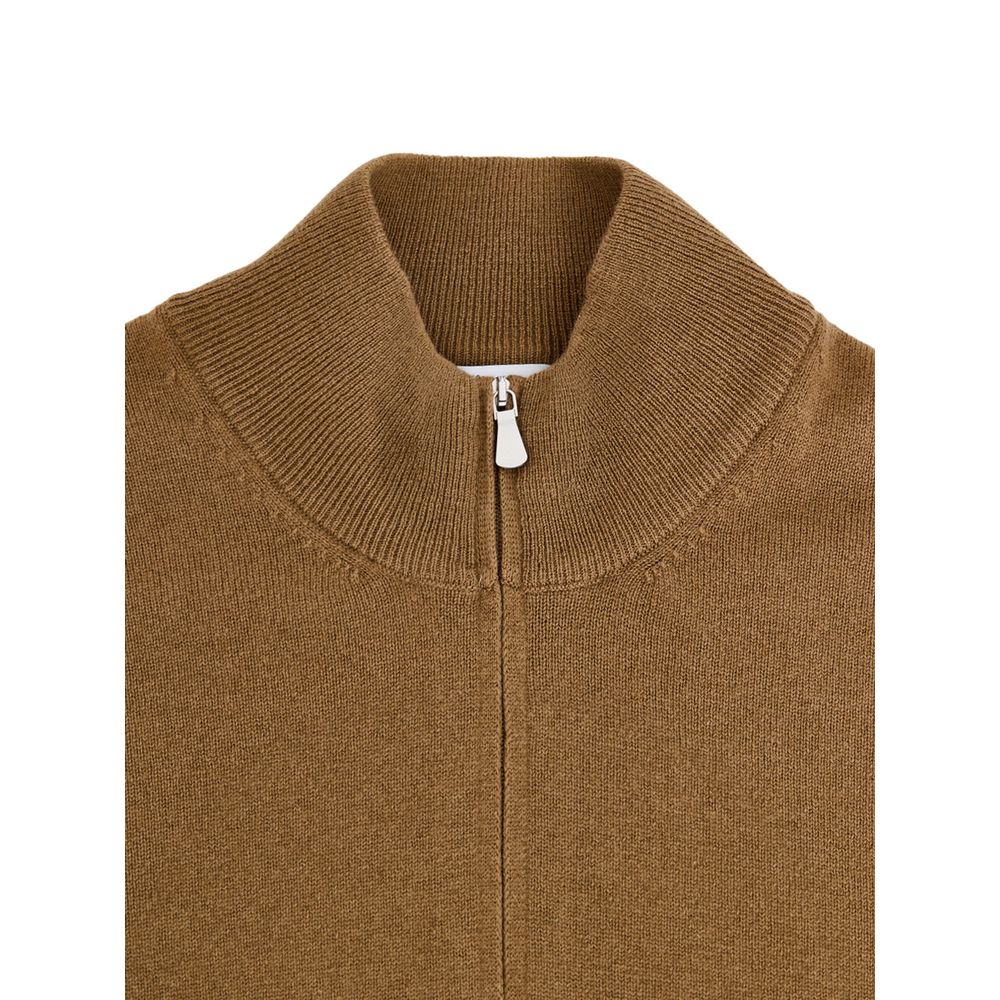 Gran Sasso Brown Wool Turtleneck - Classic Fit for Men