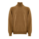 Gran Sasso Brown Wool Turtleneck Sweater for Men