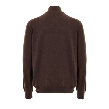 Gilet en laine marron Gran Sasso