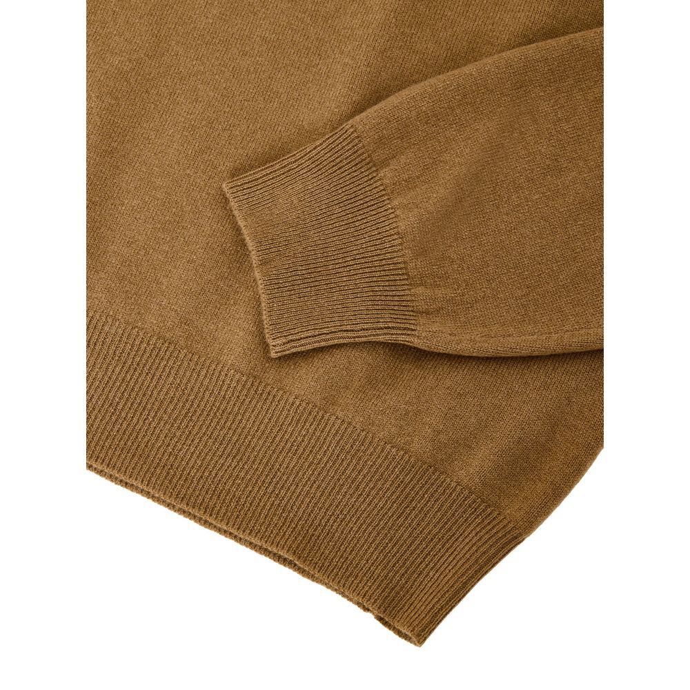 Gran Sasso Brown Wool Turtleneck Sweater for Men