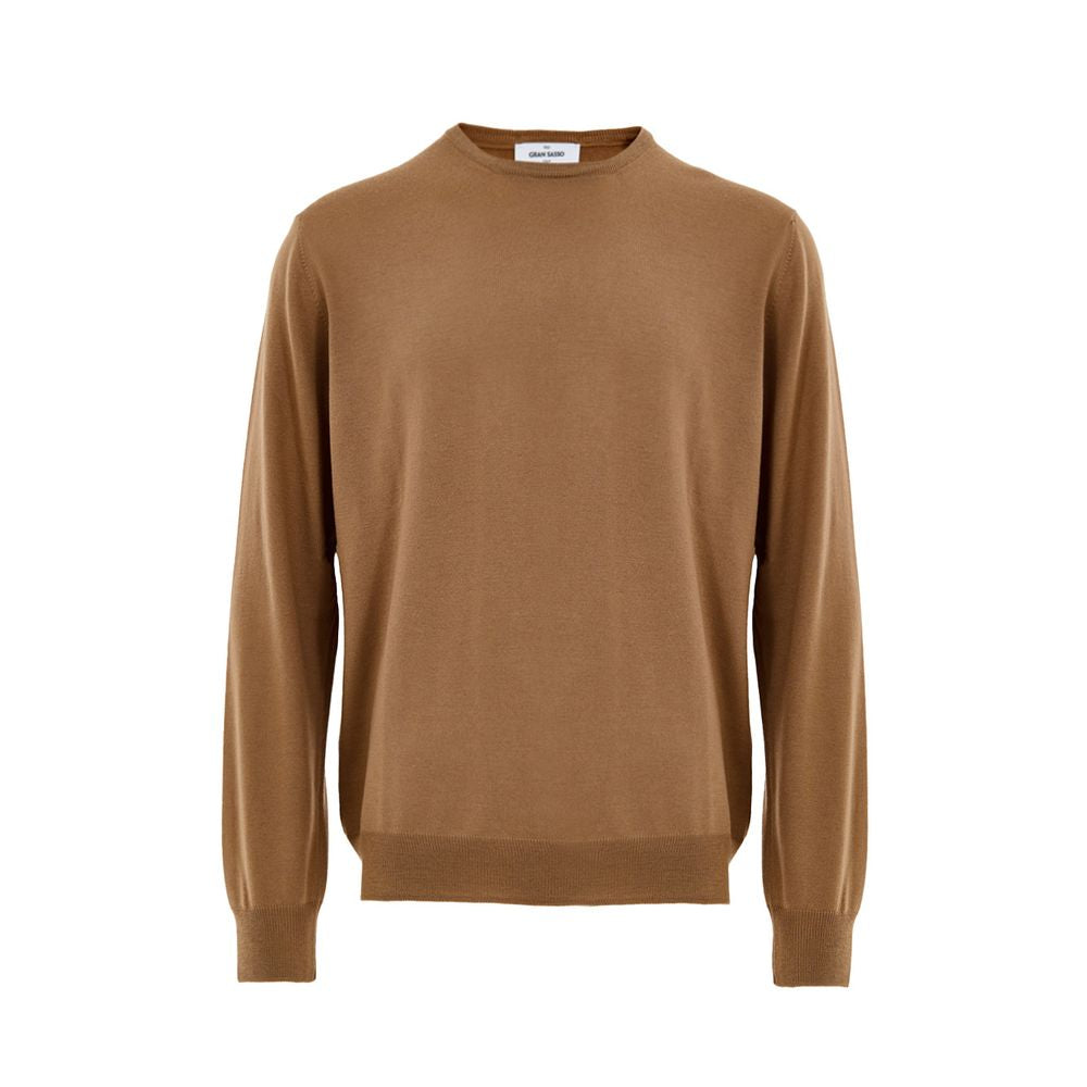Gran Sasso Brown Wool Sweatshirt for Men
