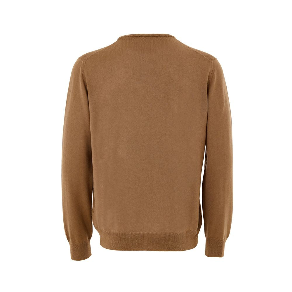 Gran Sasso Brown Wool Sweatshirt for Men