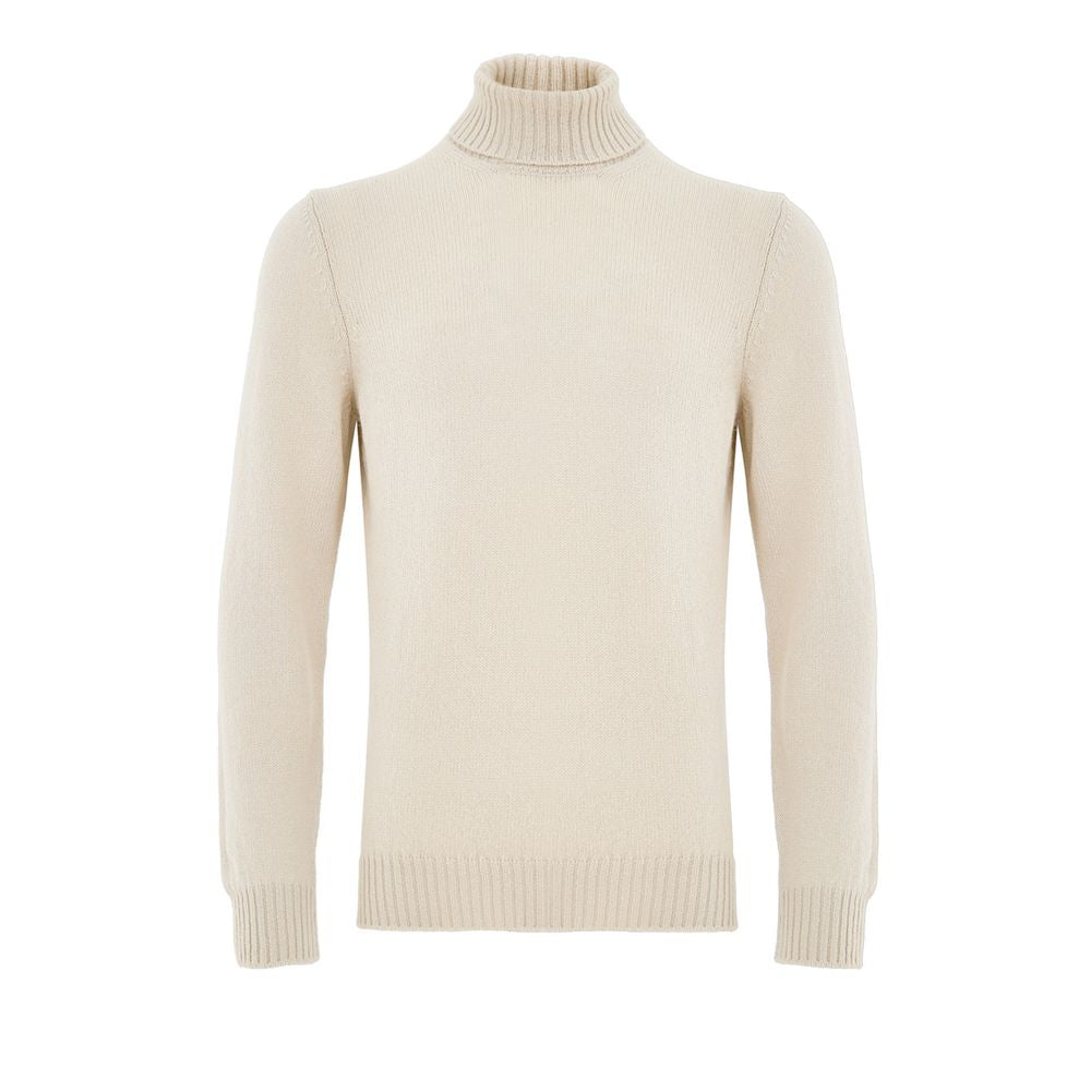 Gran Sasso Beige Wool Turtleneck Sweater for Men