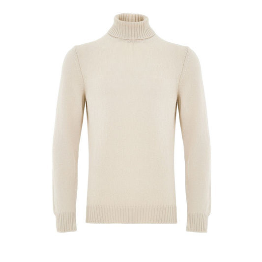 Gran Sasso Beige Wool Turtleneck Sweater for Men