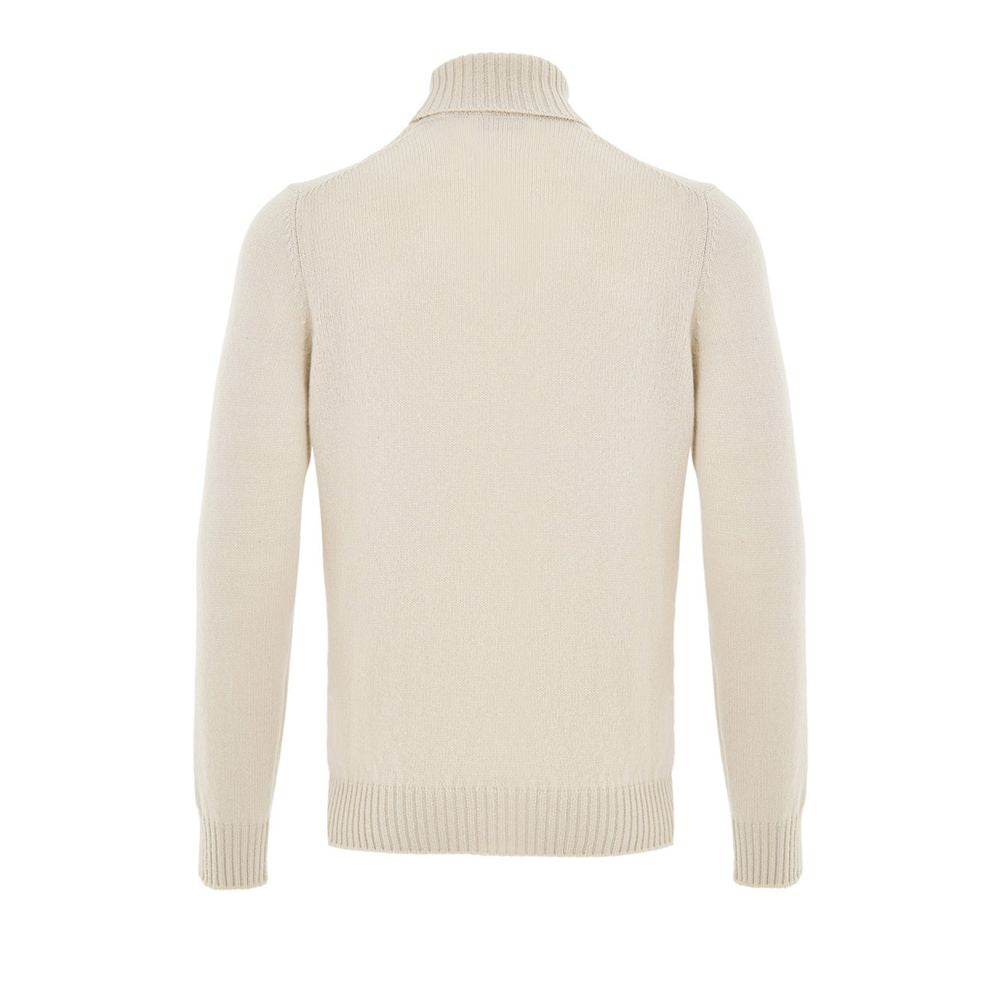 Gran Sasso Beige Wool Turtleneck Sweater for Men