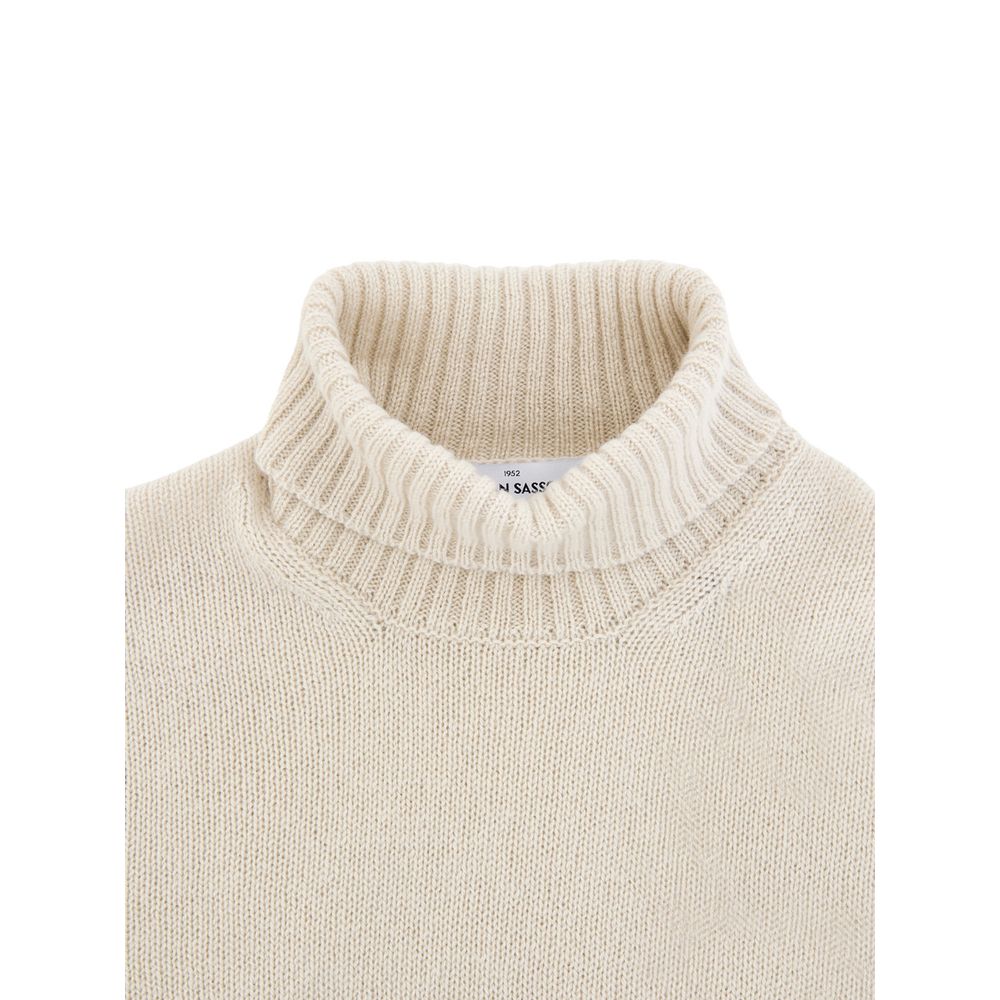Gran Sasso Beige Wool Turtleneck Sweater for Men