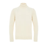 Gran Sasso White Wool Turtleneck Sweater for Men