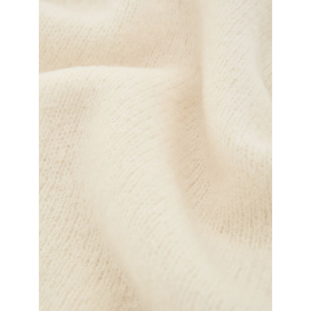 Gran Sasso White Wool Turtleneck Sweater for Men