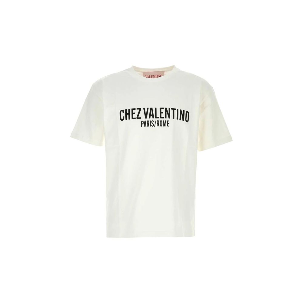Valentino White Cotton T-Shirt