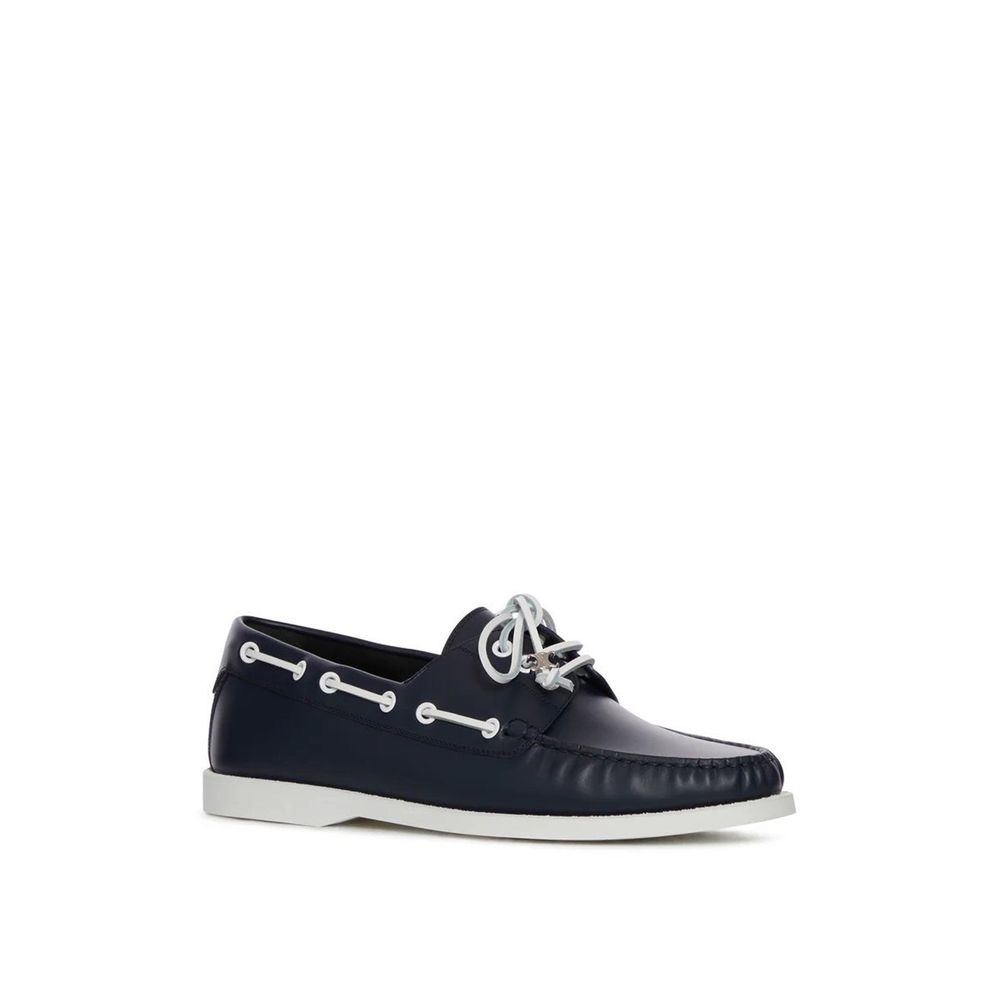 Celine Blue Calfskin Slip-On Loafers