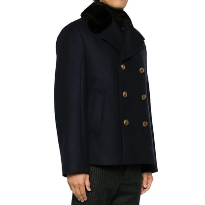 Prada Blue Wool Coat