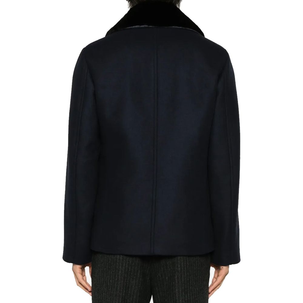 Prada Blue Wool Coat