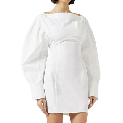 Jacquemus White Cotton Casual Dress