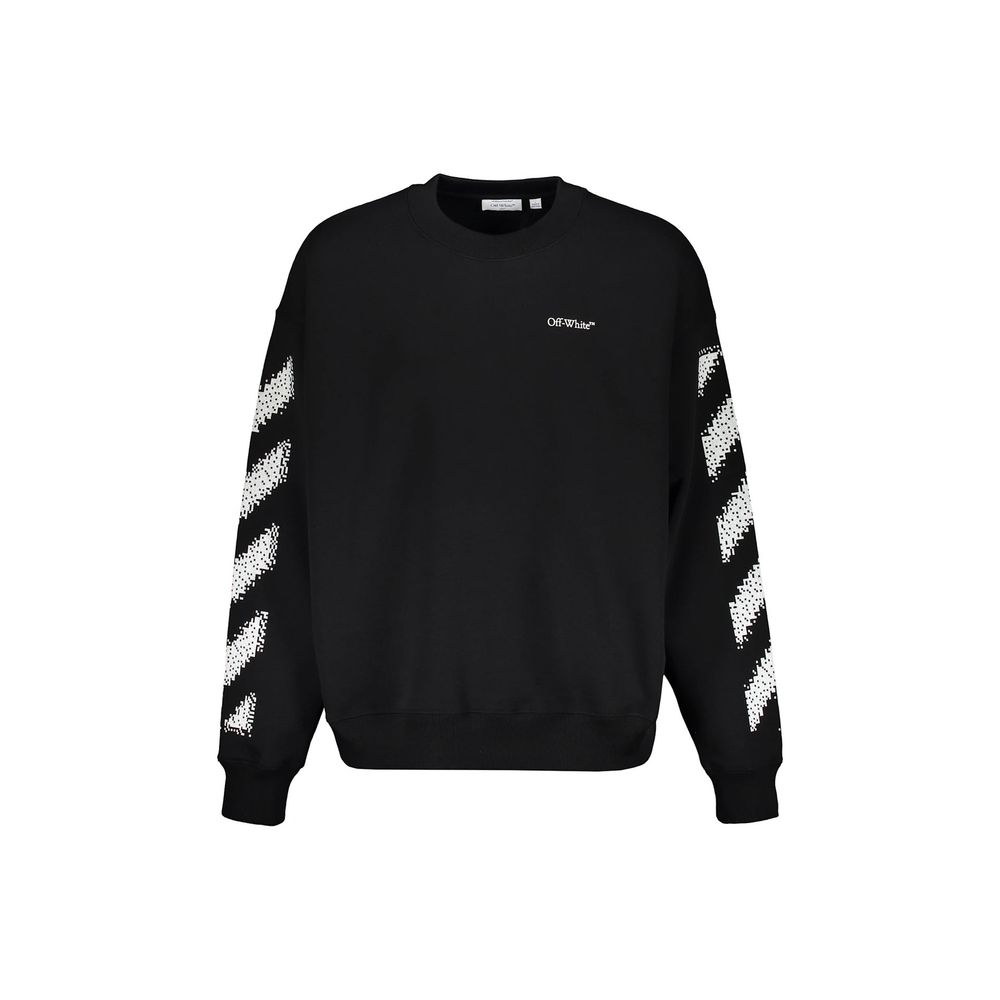 Off-White Black Cotton Sweatshirt