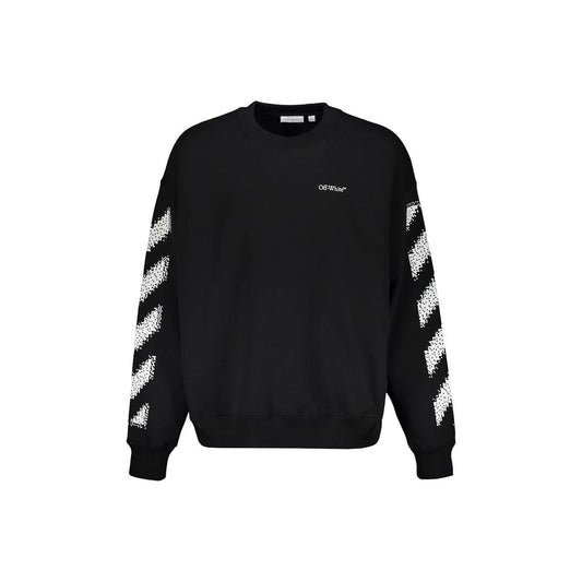 Off-White Black Cotton Sweatshirt