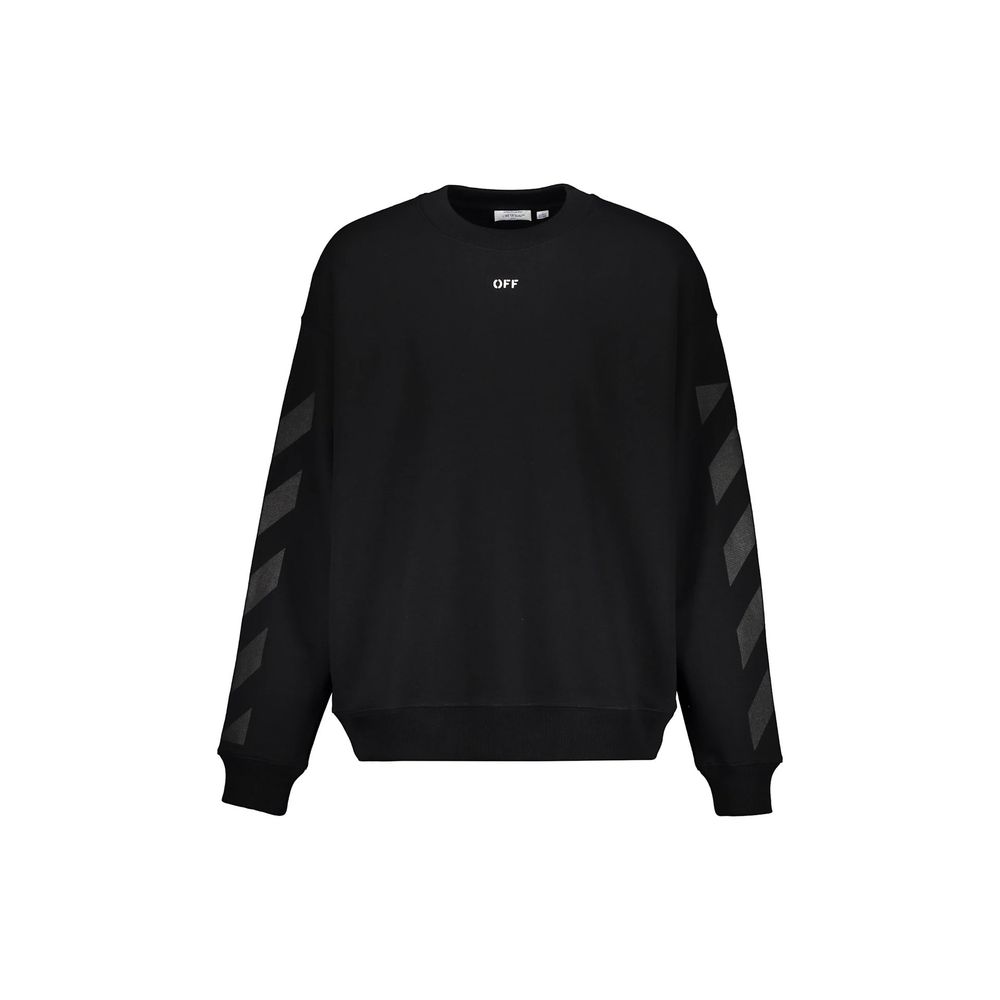 Off-White Black Cotton Sweatshirt