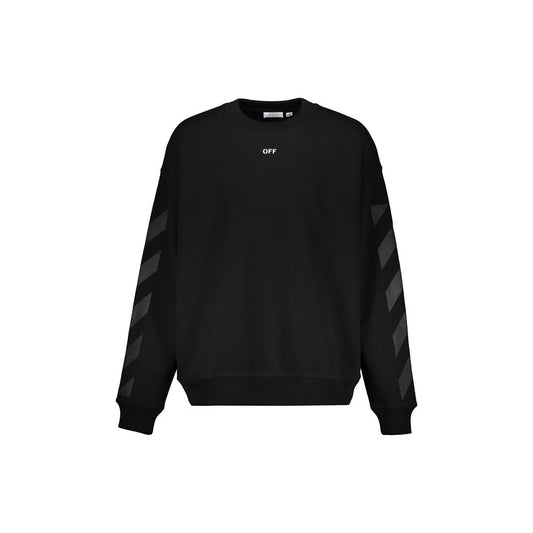 Off-White Black Cotton Sweatshirt