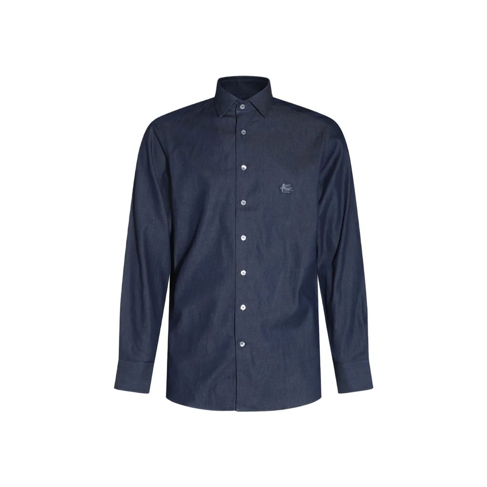 Etro Blue Denim Shirt