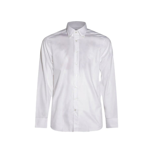 Etro White Cotton Dress Shirt