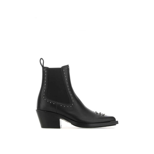 Chloé Black Leather Chelsea Boots