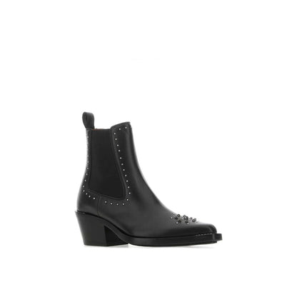 Chloé Black Leather Chelsea Boots