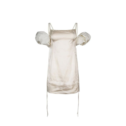 Jacquemus White Elastane Casual Dress