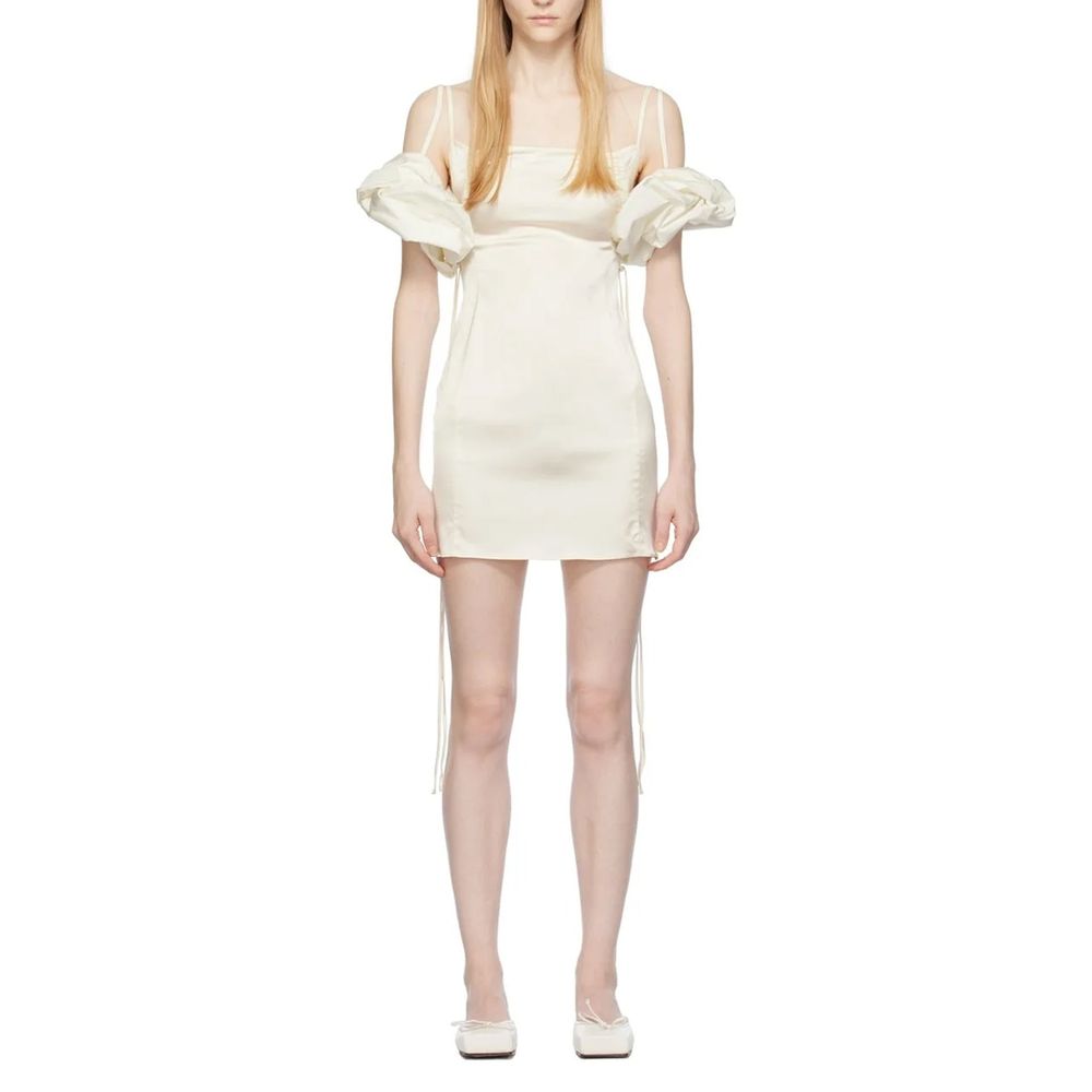 Jacquemus White Elastane Casual Dress